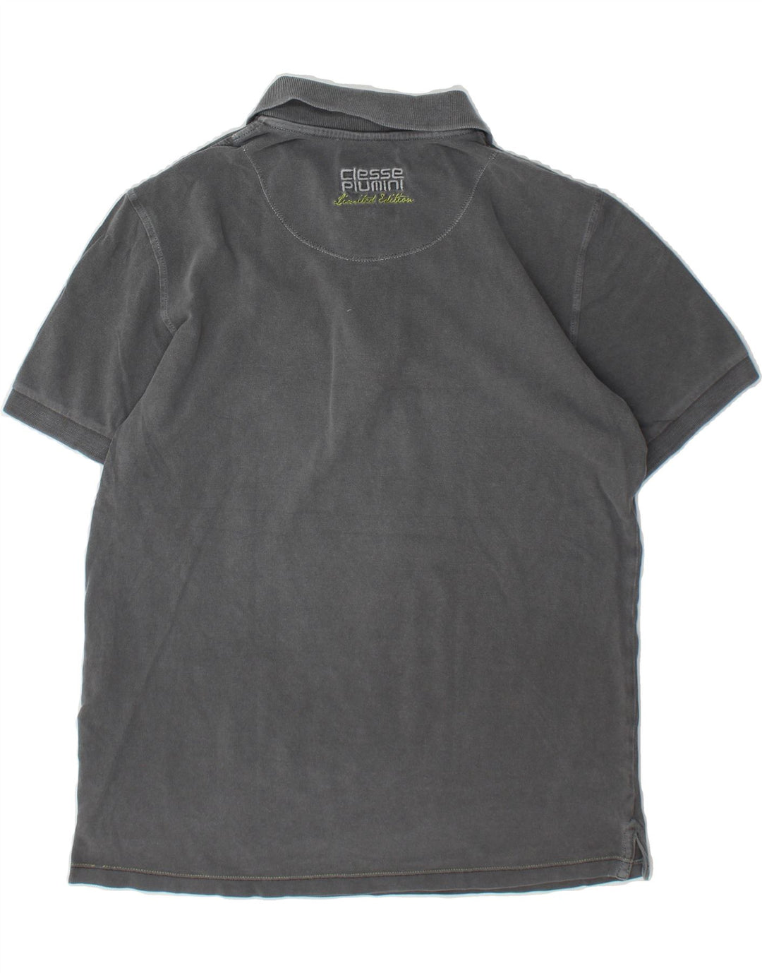 CIESSE PIUMINI Mens Polo Shirt Small Grey Cotton Vintage Ciesse Piumini and Second-Hand Ciesse Piumini from Messina Hembry 