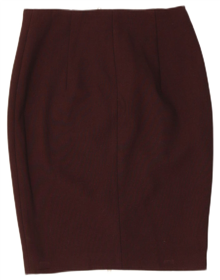 Fusta Creion Femei Zara Mediu W28 Viscoza Maroon