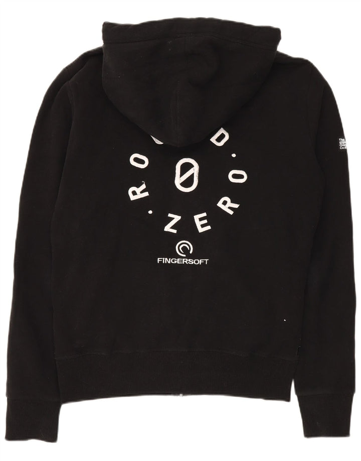 Pulover Superdry pentru bărbați, cu fermoar, bumbac mediu negru