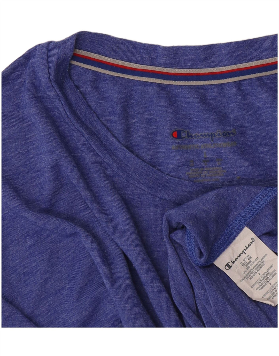 Tricou pentru bărbați Champion Top mare din poliester cu pături albastre