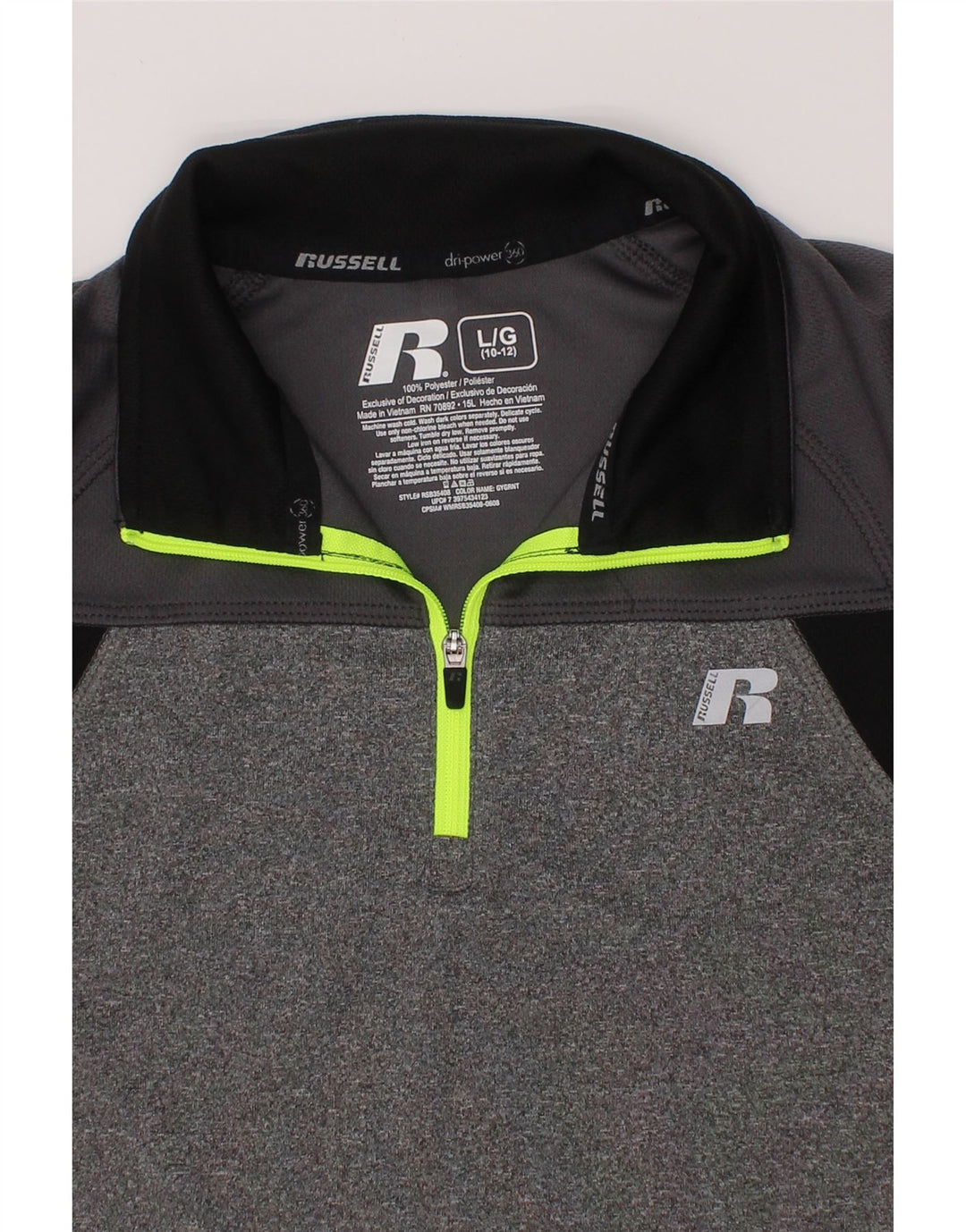 RUSSELL ATHLETIC Băieți Pulover Trening Top 10-11 Ani Mare Gri