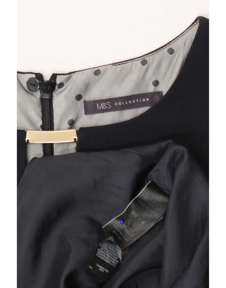 Rochie teacă pentru femei Marks & Spencer UK 8 Poliester bleumarin mic