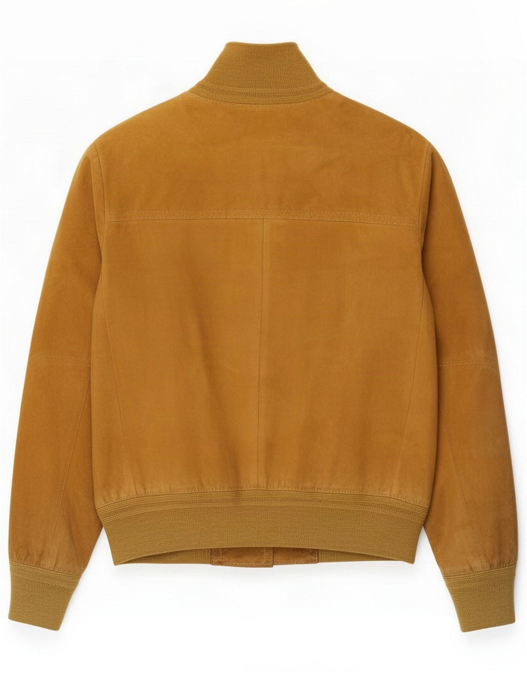 Vintage Bomber de piele intoarsa pentru femei IT 46 Large Brown