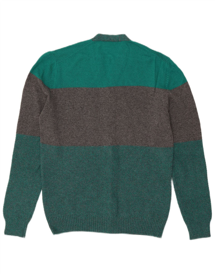 Pulover cardigan vintage pentru bărbați, verde mediu