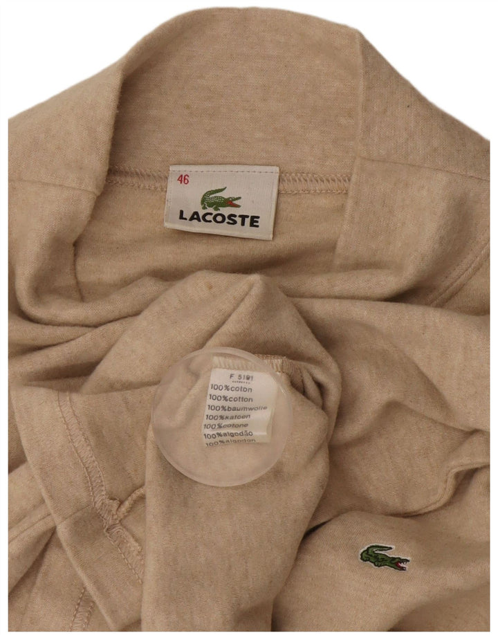 Top pentru femei Lacoste cu mânecă lungă Mărimea 46 XL bumbac bej