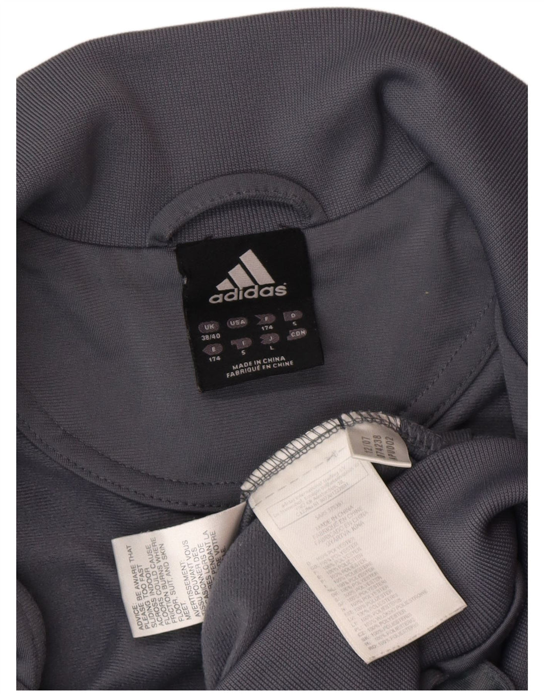Jachetă de trening Adidas pentru bărbați Marea Britanie 38/40 Gri mediu Poliester color bloc