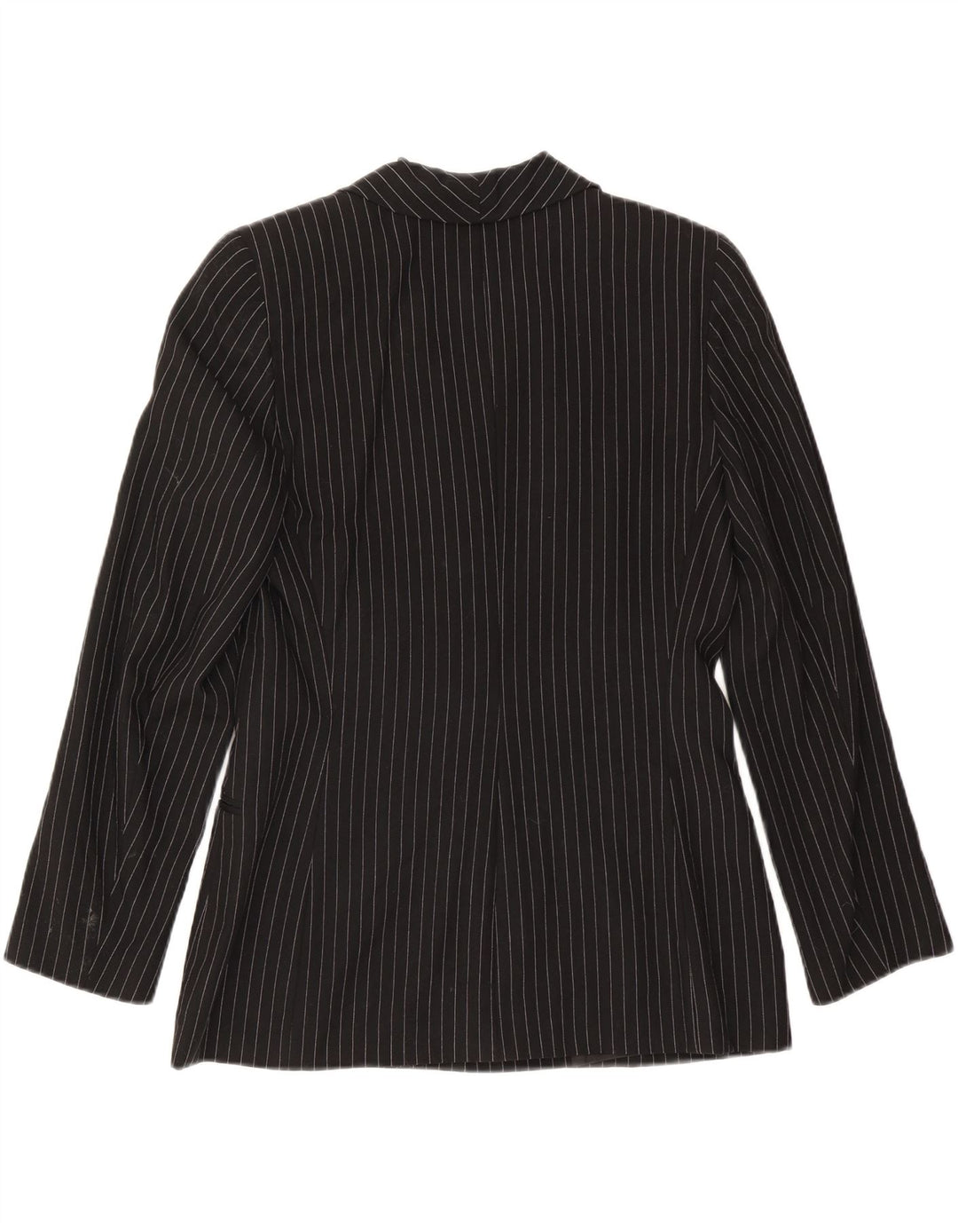 RENATO BALESTRA Jachetă Blazer pentru femei cu 3 nasturi IT 46 Large Black Pinstripe