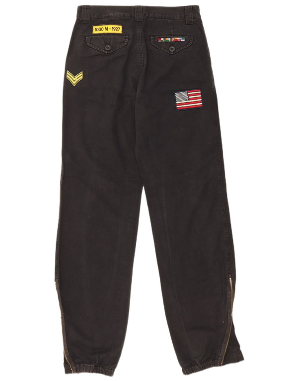 Killer Loop Pantaloni de jogging pentru femei Blugi drepti IT 42 Medium W28 L33 Bumbac negru