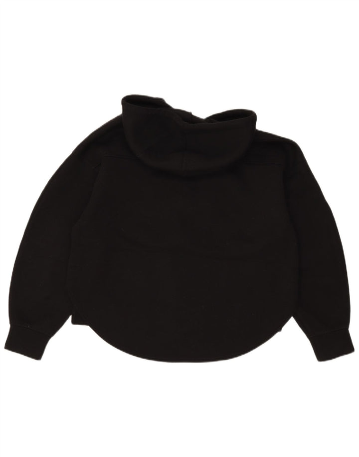Pulover pentru femei Zara, supradimensionat, cu fermoar, UK 10, poliester negru mic