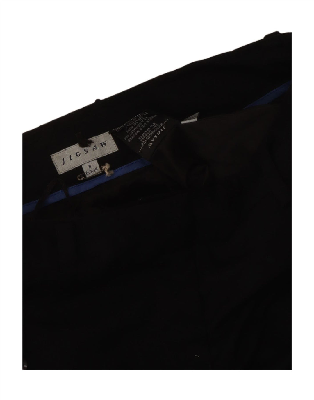 Pantaloni chino Bootcut pentru femei Jigsaw UK 8 Small W30 L31 Poliester negru
