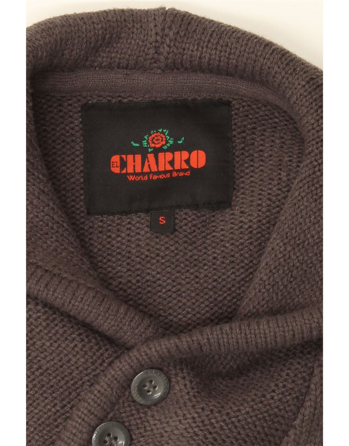 CHARRO Mens Hooded Jumper Sweater Small Grey Acrylic Vintage Charro and Second-Hand Charro from Messina Hembry 