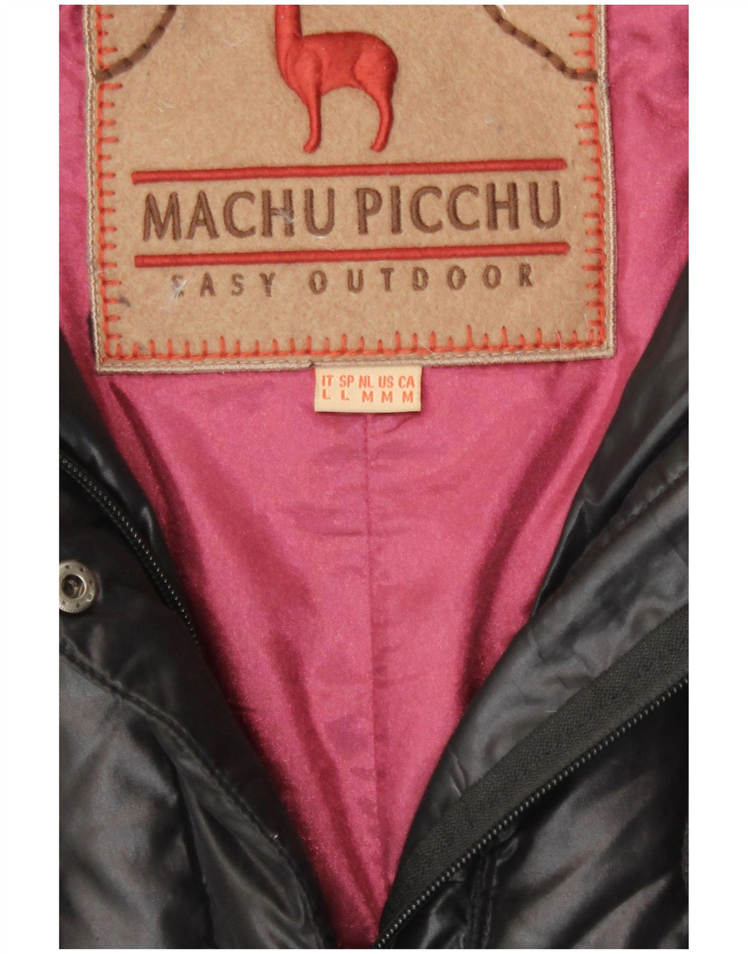 Palton căptușit pentru femei Machu Picchu UK 12 Poliester mediu negru