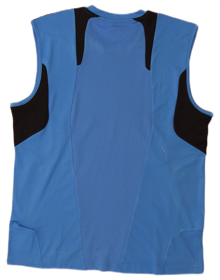 Vest Top Climacool Adidas pentru bărbați, mare, albastru, poliester