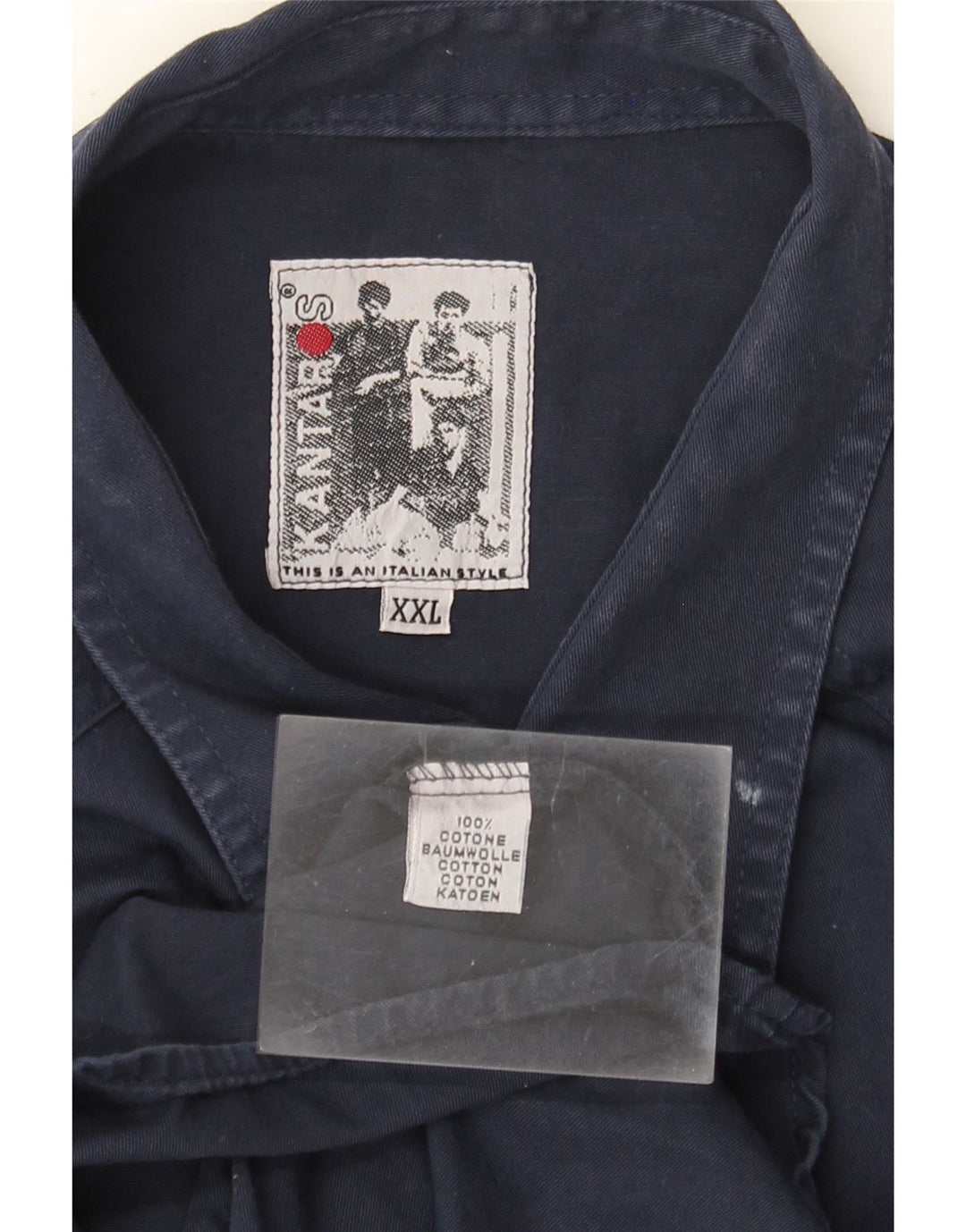 Cămașă pentru bărbați Kantaros 2XL bumbac bleumarin