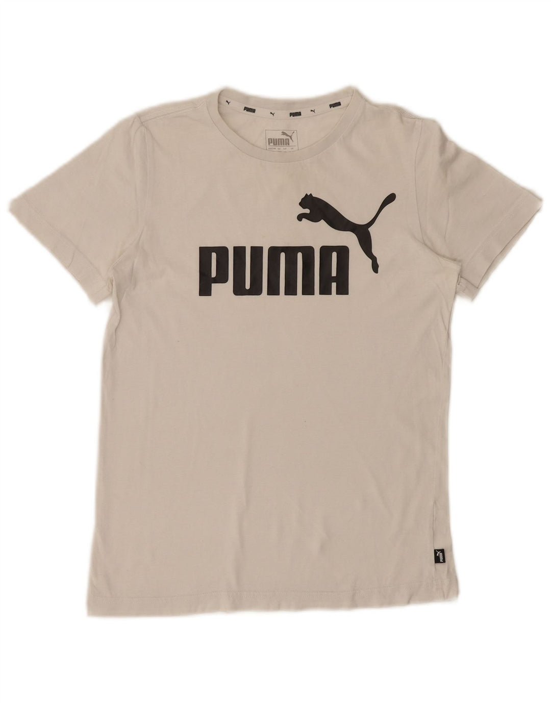 PUMA Boys Graphic T-Shirt Top 11-12 Years White
