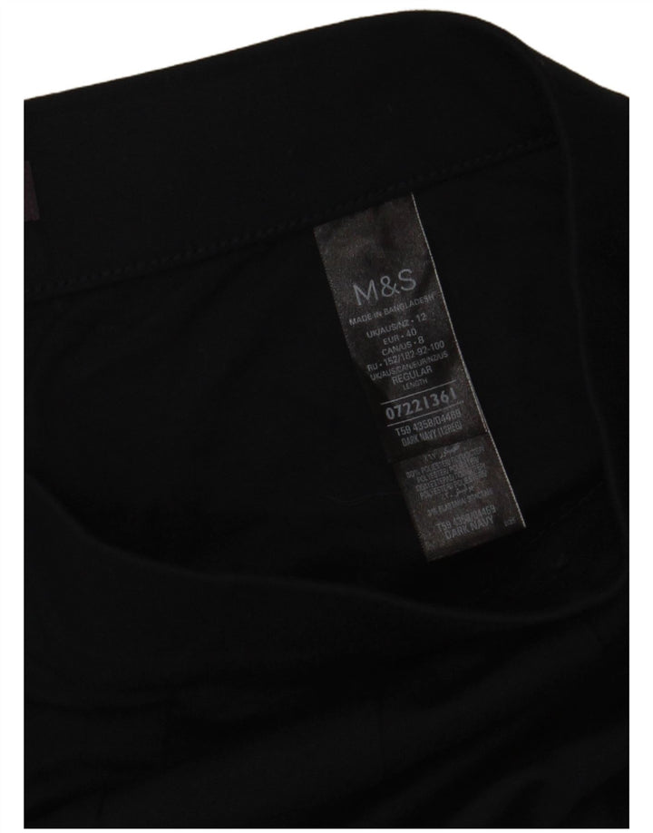 Pantaloni de trening pentru femei Marks & Spencer UK 12 Medium Bluemarin Blue Viscose