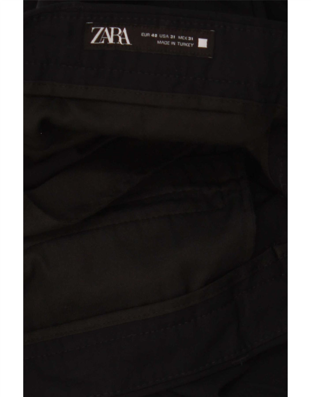 Pantaloni chino slim pentru bărbați Zara EU 40 Mediu L31 L29 Negru