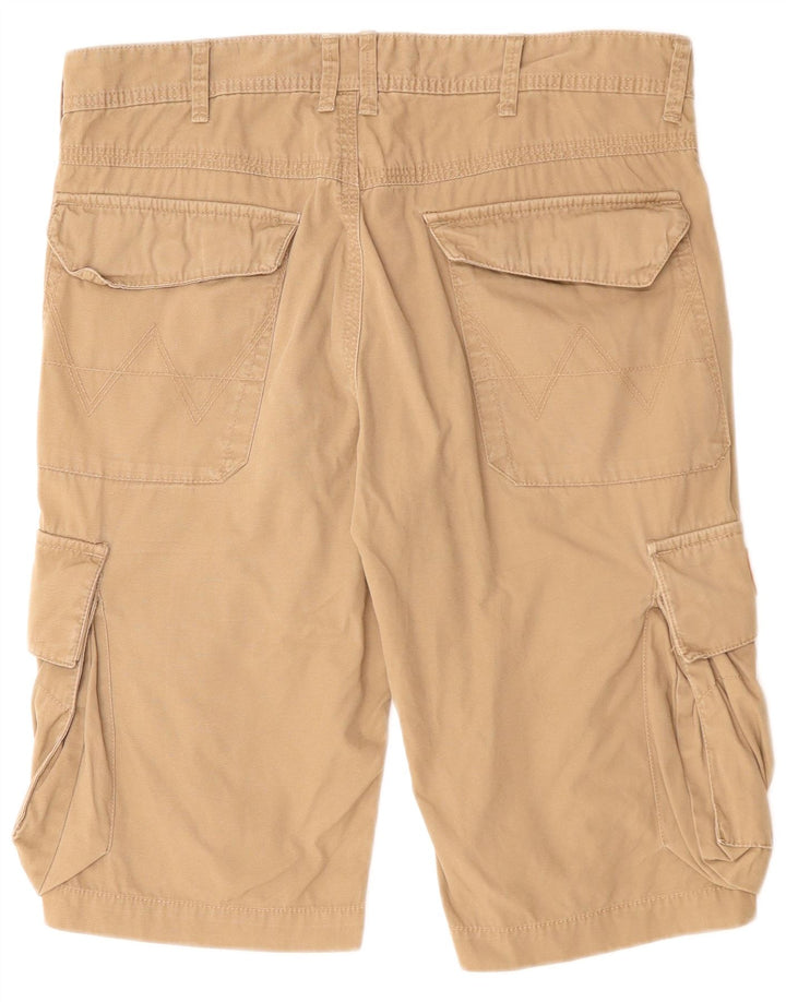 Pantaloni scurți cargo Wrangler pentru bărbați W34, bumbac maro mare