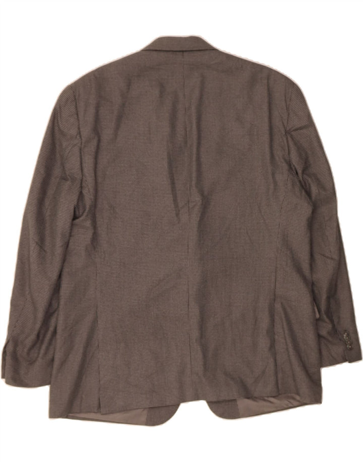 MICHAEL KORS Mens 2 Button Blazer Jacket UK 44 2XL Grey Houndstooth Vintage Michael Kors and Second-Hand Michael Kors from Messina Hembry 
