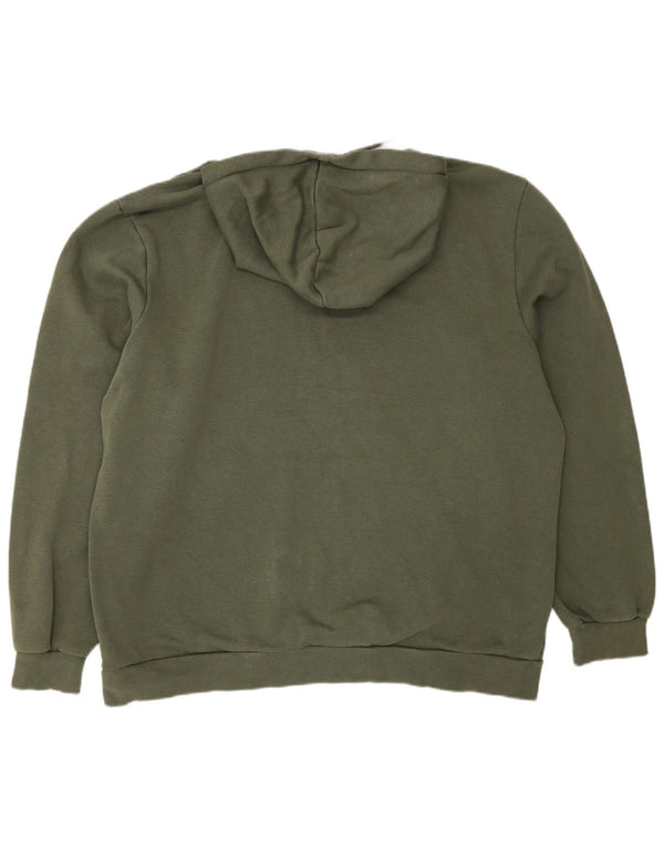 Pulover Puma pentru bărbați cu glugă grafică XL, bumbac verde