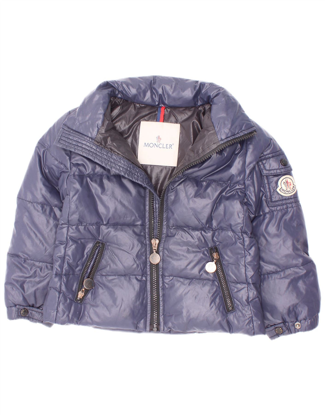 Jachetă căptușită pentru bebeluși Moncler 18-24 luni Poliamidă bleumarin