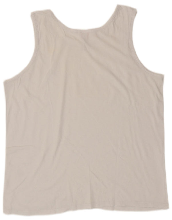 Top Vest Kappa pentru femei UK 18 XL Bumbac alb