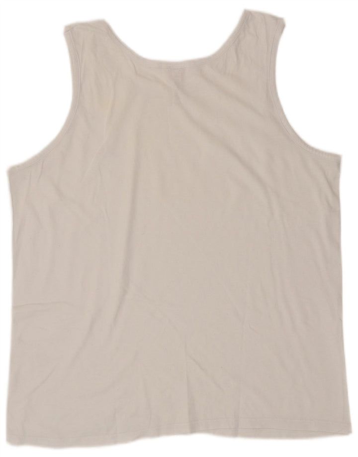 Top Vest Kappa pentru femei UK 18 XL Bumbac alb