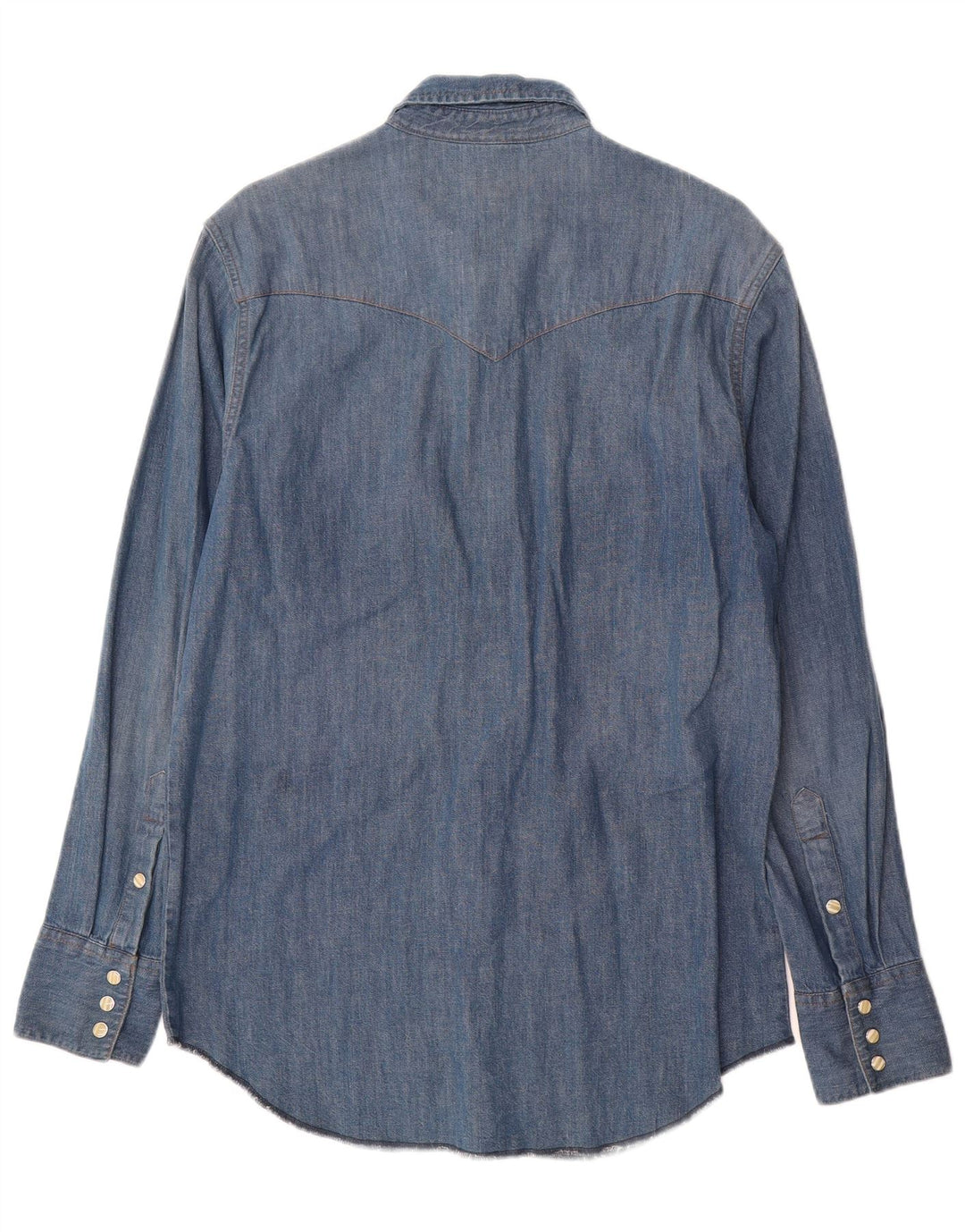 Cămașă din blugi pentru bărbați Wrangler, bumbac albastru mediu