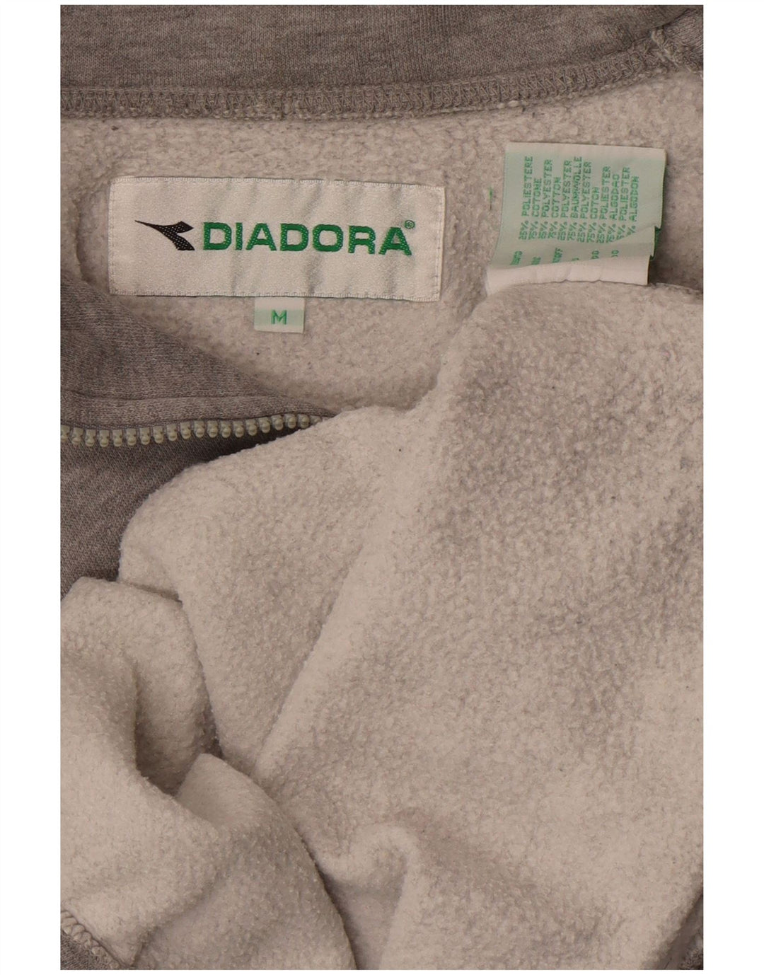 DIADORA Pulover cu grafic supradimensionat pentru femei UK 14 Gri mediu