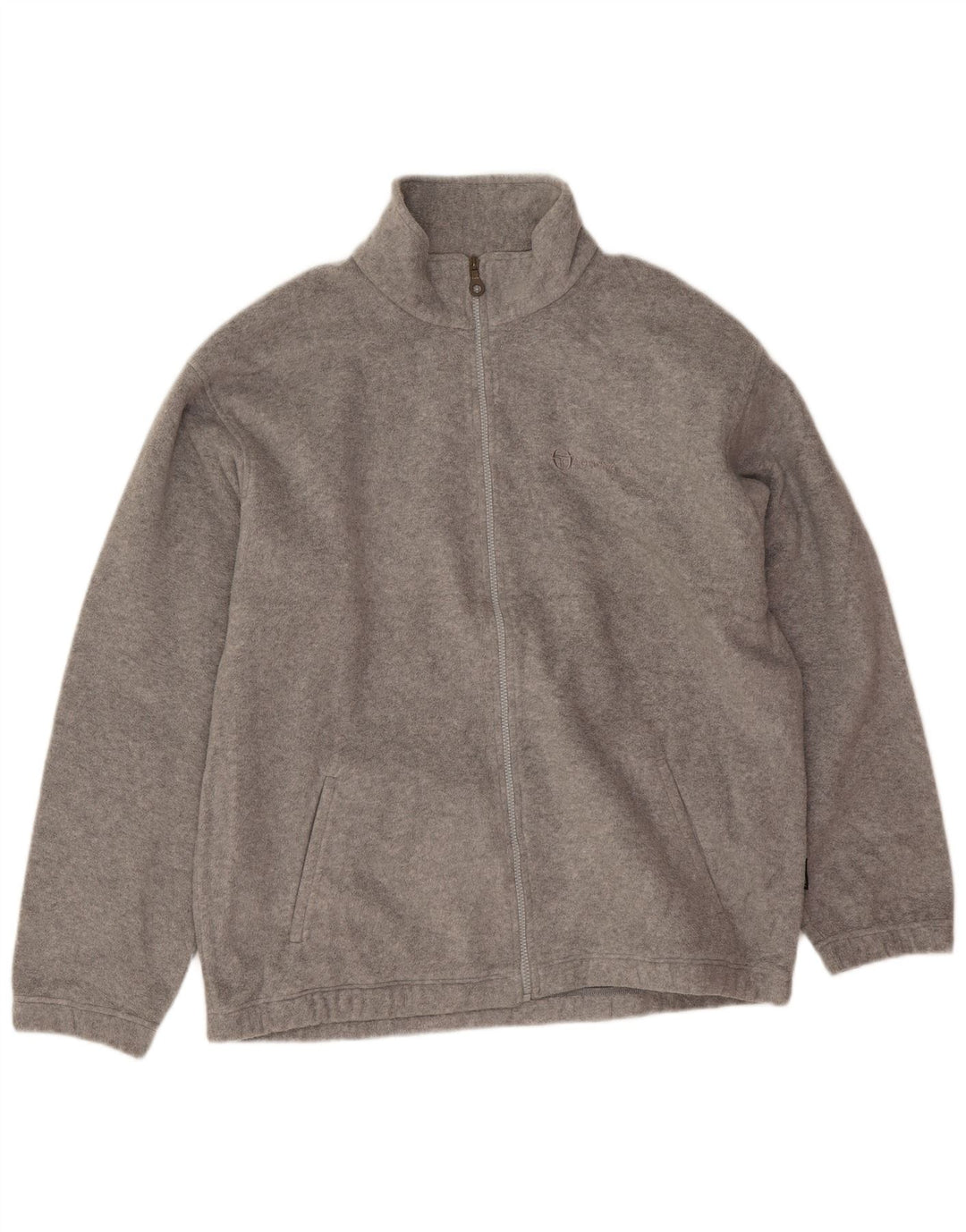 Jachetă fleece pentru bărbați Sergio Tacchini UK 42 XL, gri pătat