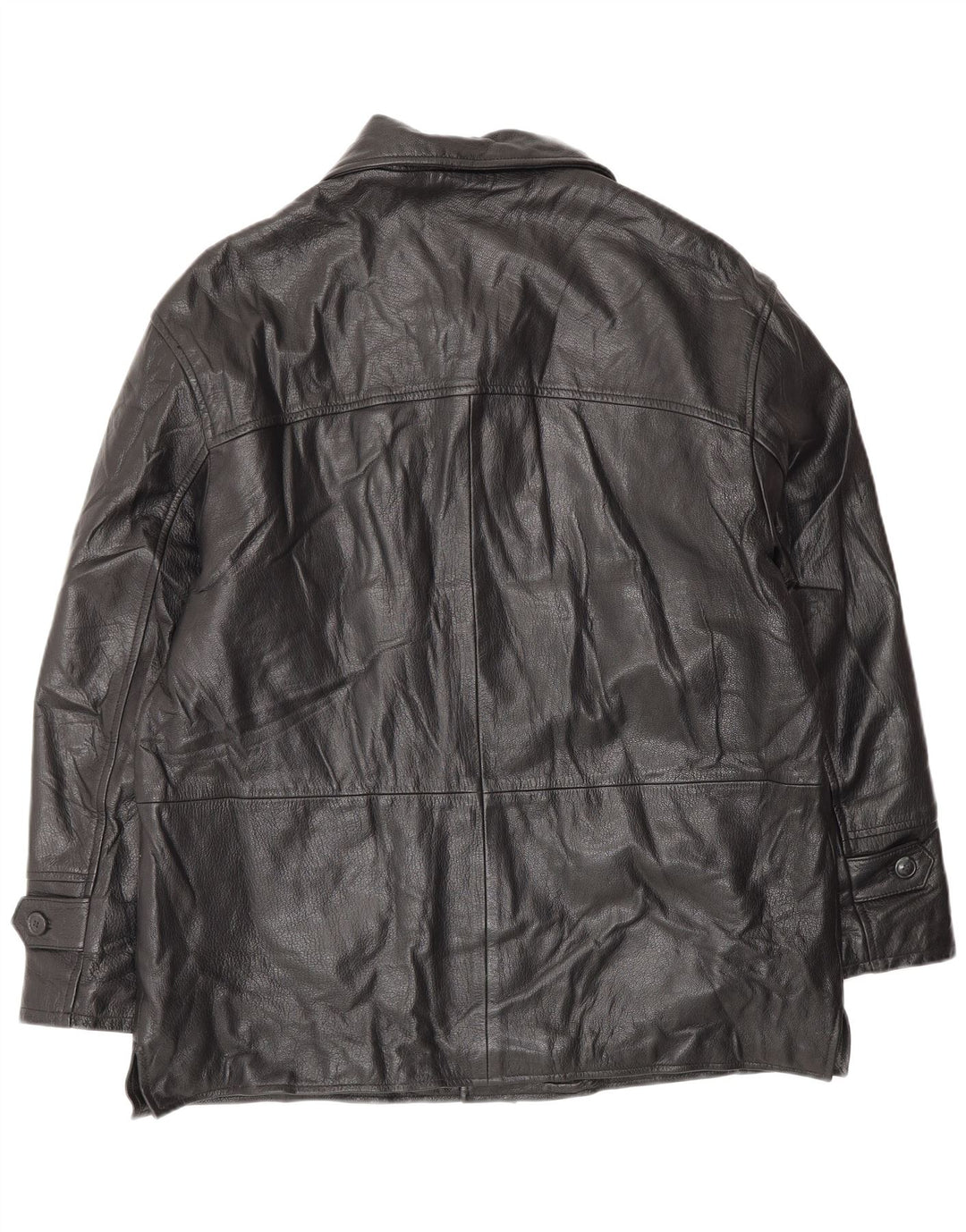 Jachetă de piele pentru bărbați VINTAGE IT 52 XL din piele neagră