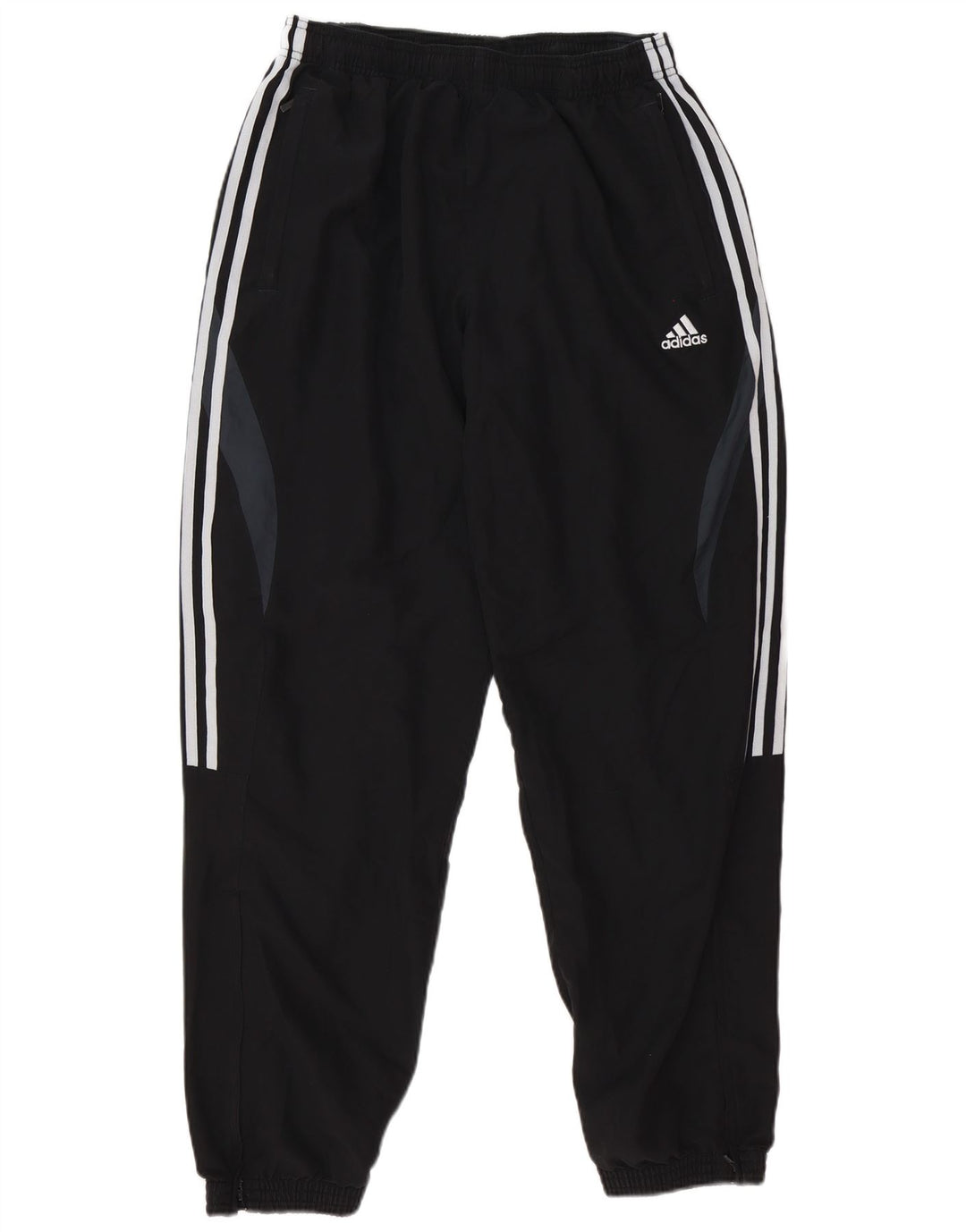 Pantaloni de trening pentru bărbați Adidas Pantaloni de jogging, mari, negru, poliester color bloc