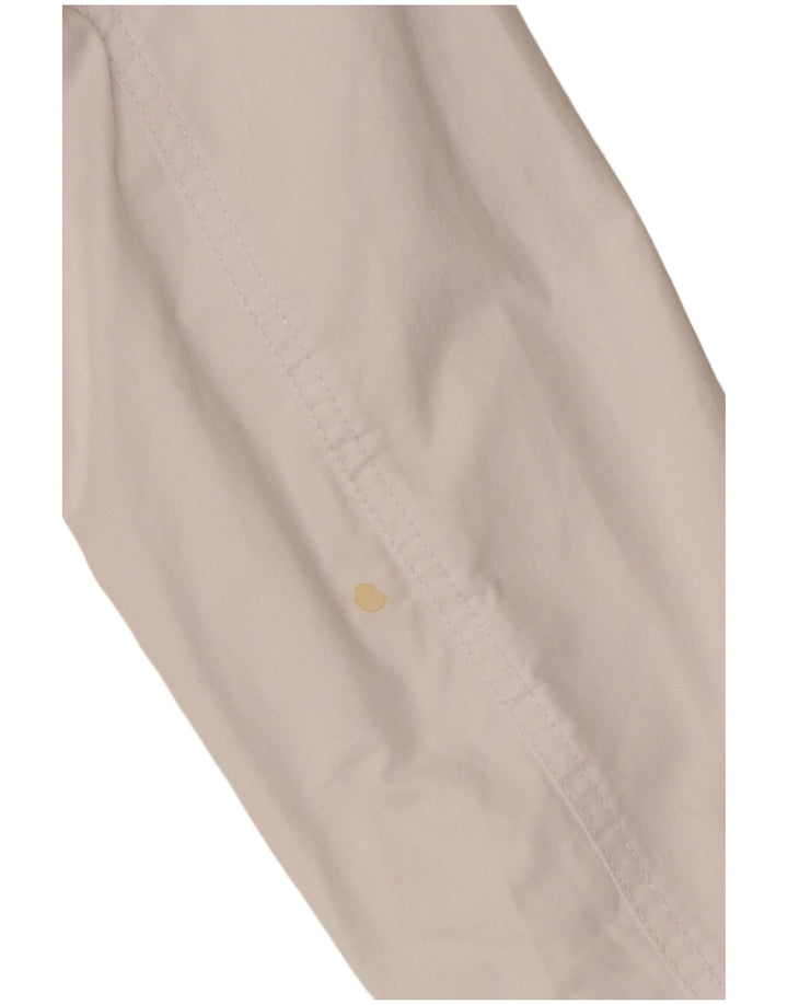 Bomber supradimensionat pentru femei Zara UK 10, bumbac alb mic