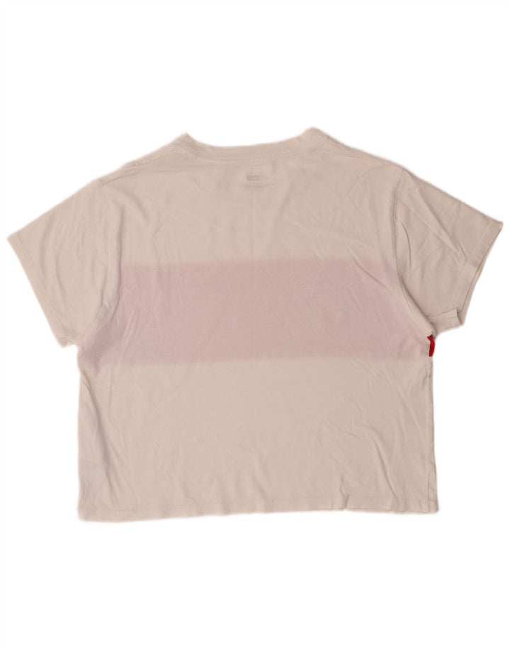 Tricou cu grafic crop Levi's Top UK 14 Medium White Colorblock