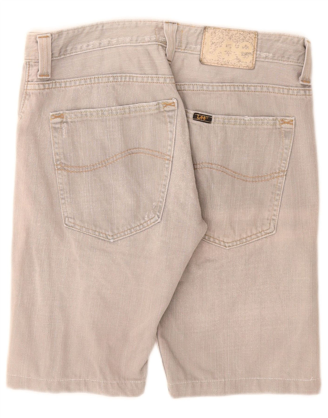 Pantaloni scurți Lee Powell Denim W32, bumbac gri mediu