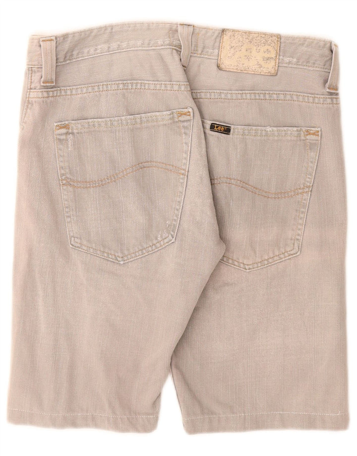 Pantaloni scurți Lee Powell Denim W32, bumbac gri mediu