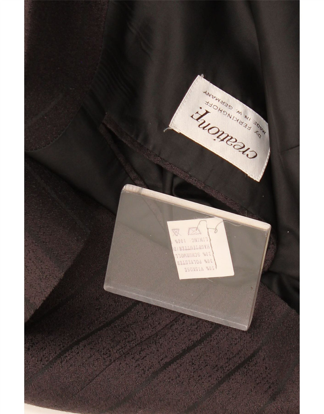 Ferkinghoff jachetă pentru femei cu două pieptări, UK 20 2XL, gri cu dungi