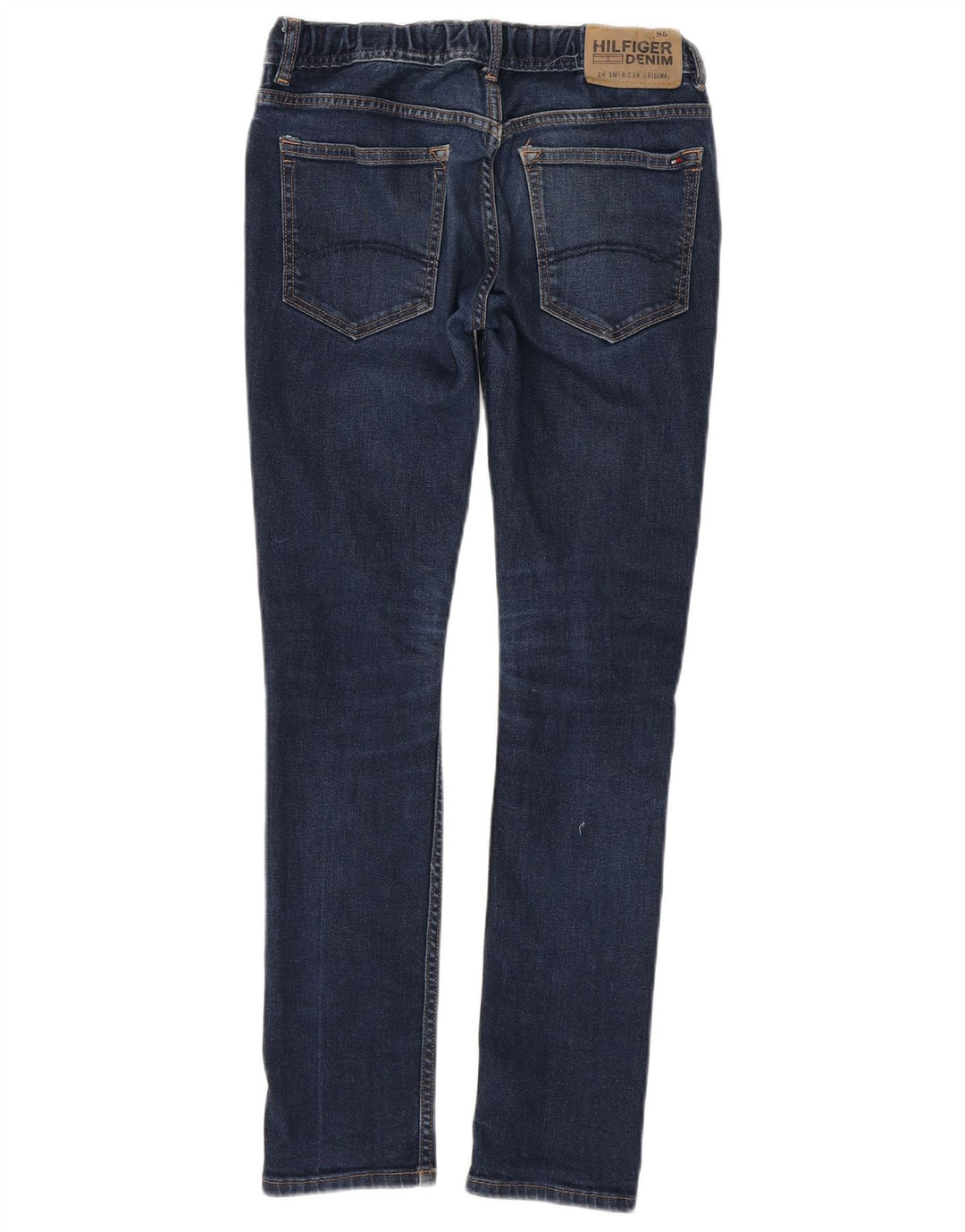 TOMMY HILFIGER Blugi skinny pentru baieti 13-14 ani W28 L29 albastru bumbac