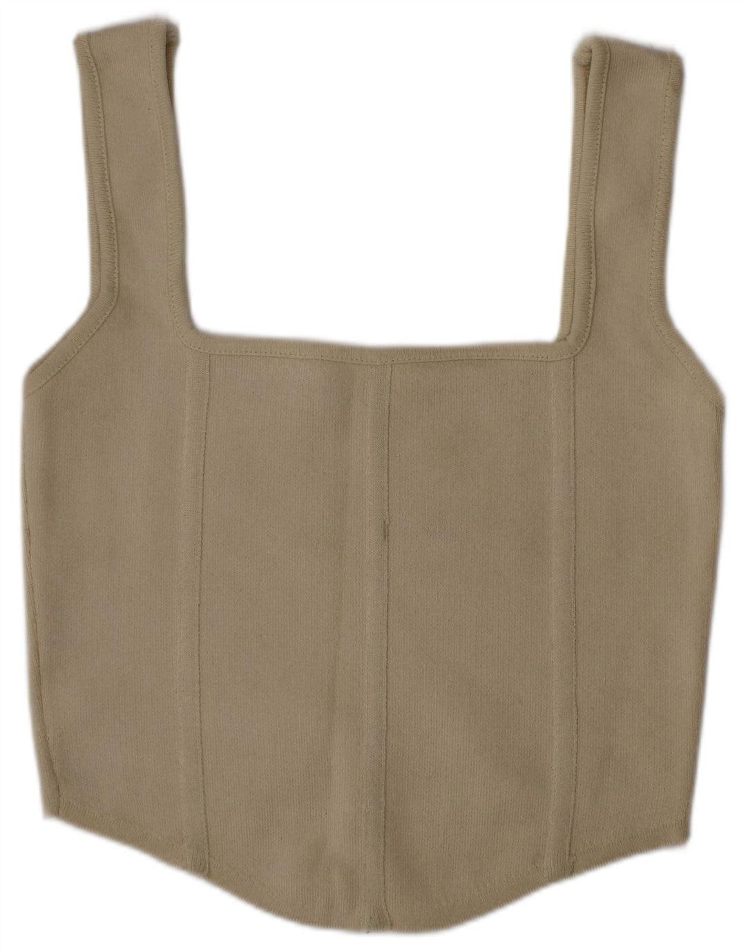 Crop Top Femei Zara Mediu Bej Poliamidă