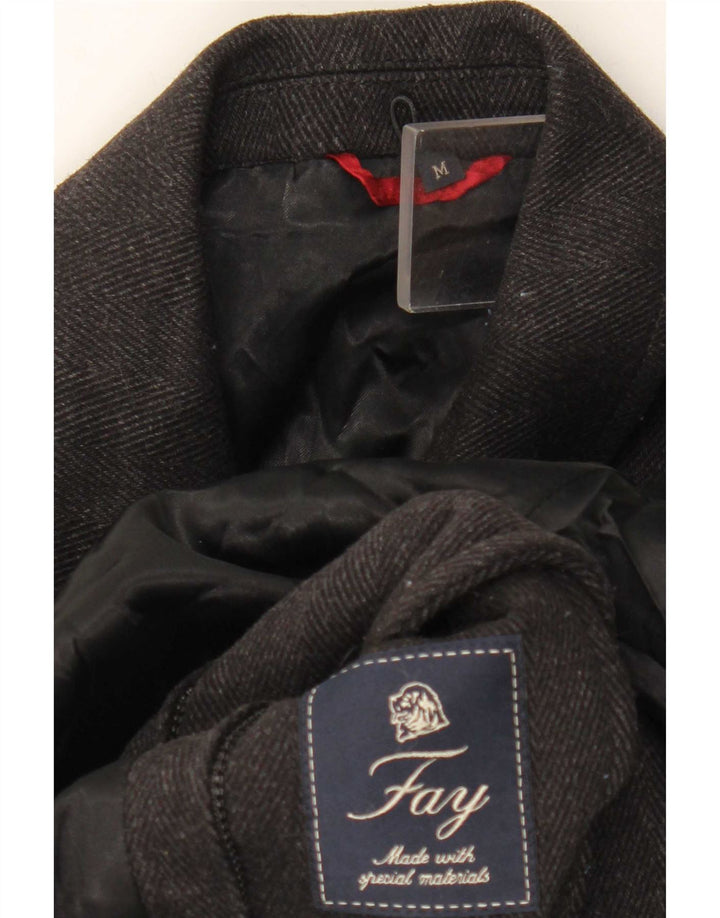 Pardesiu Fay pentru bărbați UK 38 Medium Gris Herringbone