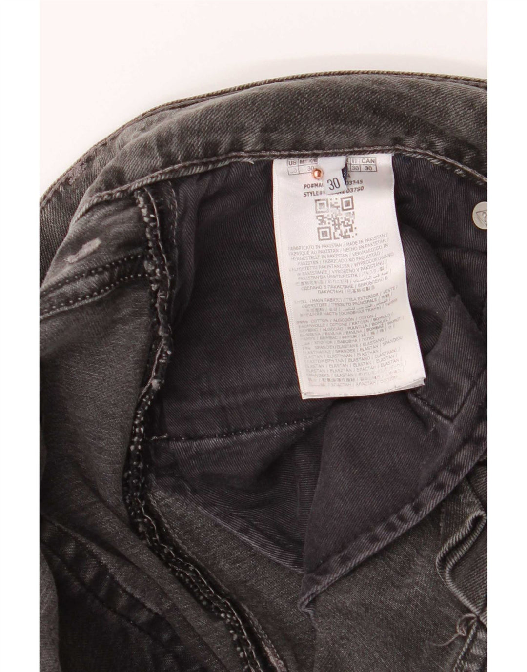 Blugi slim Guess Angels pentru bărbați W30 L32 bumbac gri