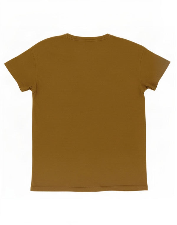 Tricou cu grafic supradimensionat pentru femei Trussardi Jeans Top UK 6 XS Bumbac kaki