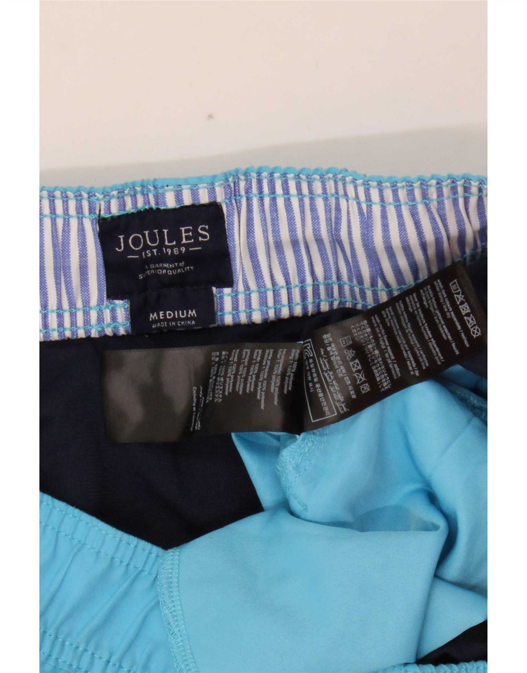 Pantaloni scurți de înot pentru bărbați Joules, poliester albastru mediu