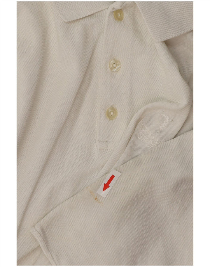 TRUSSARDI Tricou Polo XL Bumbac Alb