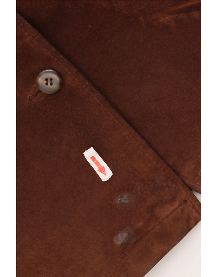 Jachetă vintage de damă din piele intoarsa EU 38 maro mediu din piele