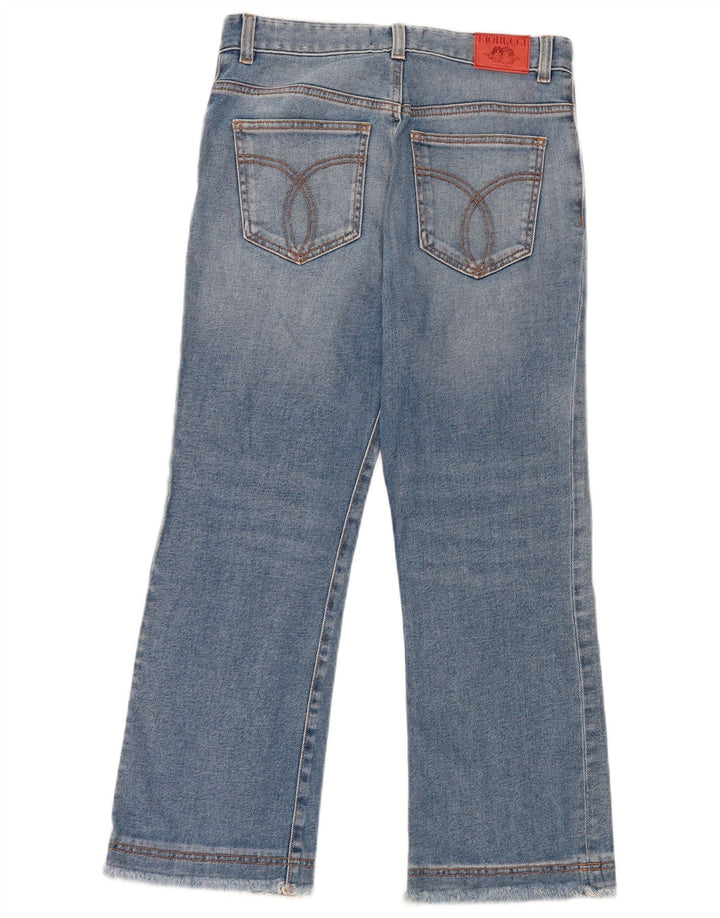 Blugi Fiorucci pentru femei Crop Bootcut W27 L24 Bumbac albastru