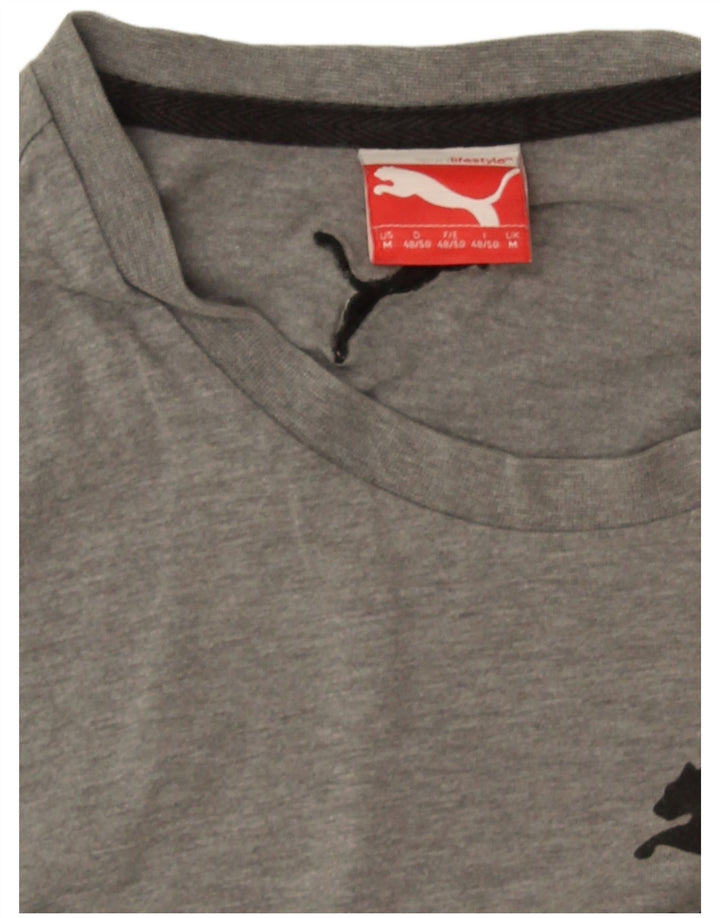 Tricou grafic Puma pentru bărbați Top Medium Gri Flecked