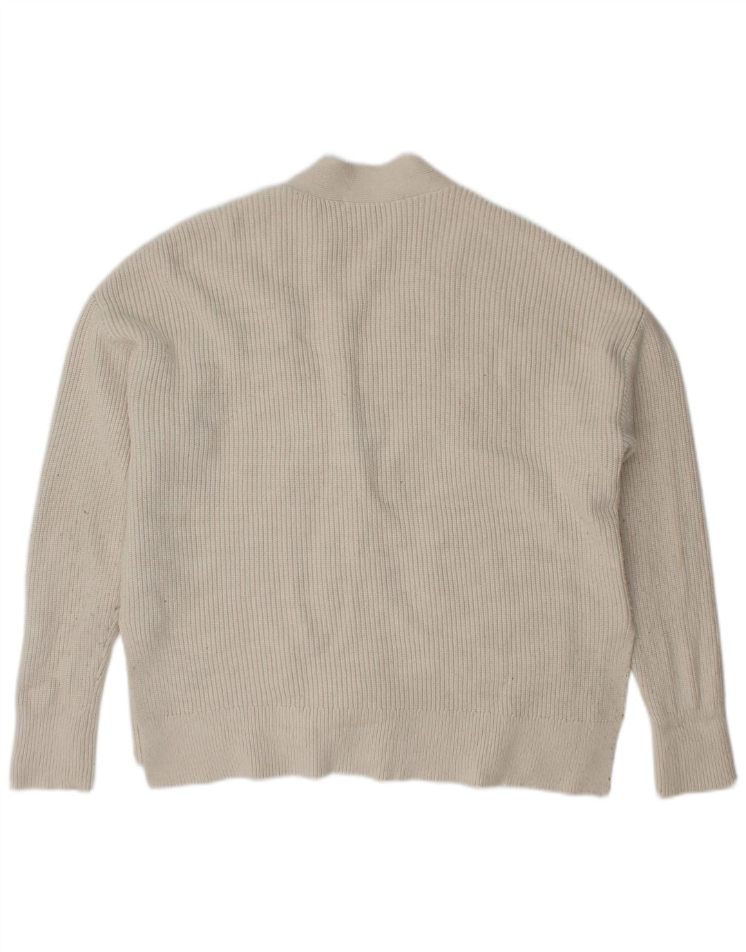 Pulover cardigan supradimensionat pentru femei Zara UK 10 Small White Viscose