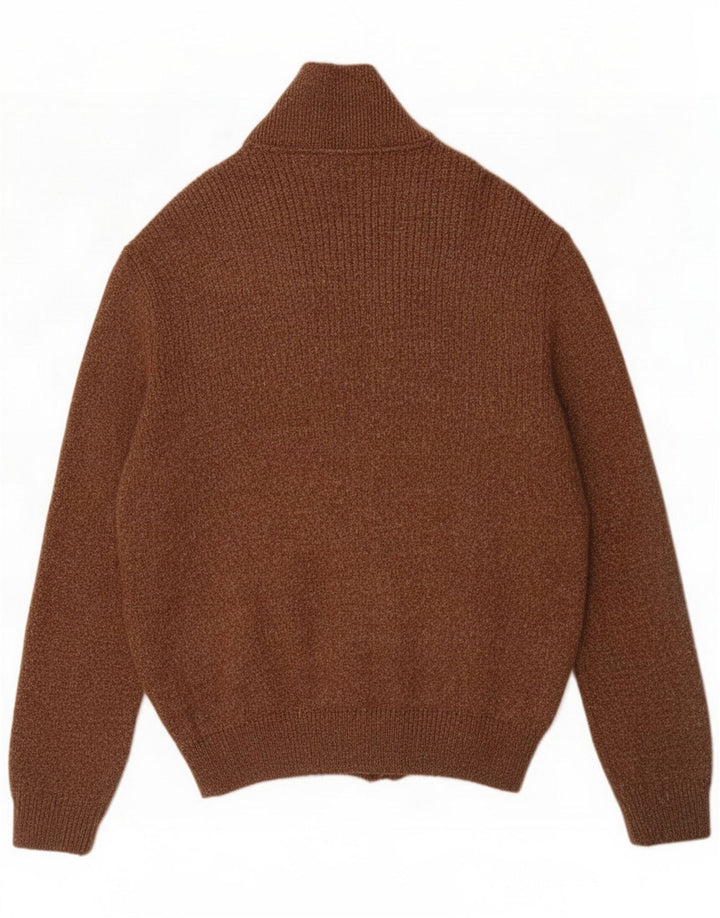 Sercap Pulover Cardigan pentru bărbați Maro mediu Colorblock
