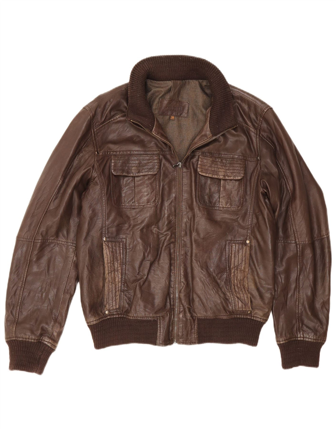 Jachetă de piele pentru bărbați Conbipel IT 50 Large Brown
